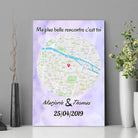 Tableau Maps Style - Rond Toile Unique.fr