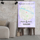 Tableau Maps Style - Rond Toile Unique.fr