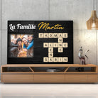 Tableau affiche famille Scrabble Toile Unique