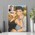 Portrait personnalisé style anime japonais manga Toile Unique