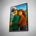Portrait personnalisé style LEGO 3D Toile Unique