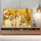 Portrait horizontal personnalisé effet peinture aquarelle Toile Unique