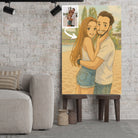 Portrait personnalisé style anime japonais Ghibli Toile Unique