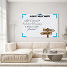 Tableau prénoms -photo personnalisée (famille) Toile Unique.fr