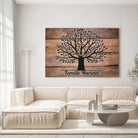 Tableau Prénoms - Arbre de Vie Toile Unique.fr