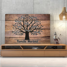 Tableau Prénoms - Arbre de Vie Toile Unique.fr