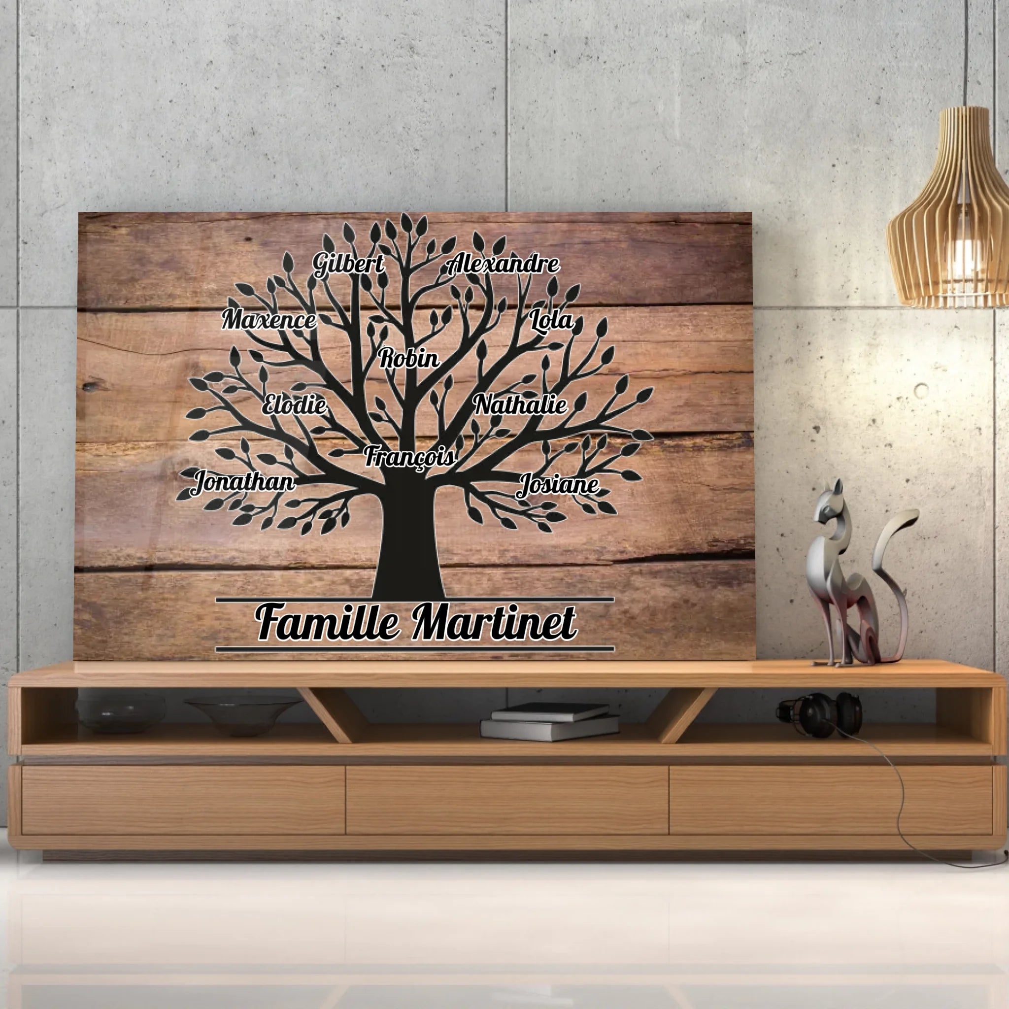 Tableau Prénoms - Arbre de Vie Toile Unique.fr