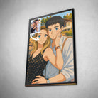 Portrait personnalisé style anime japonais manga Toile Unique