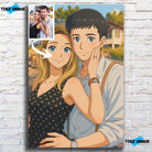 Portrait personnalisé style anime japonais manga Toile Unique