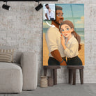 Portrait personnalisé style Disney Toile Unique