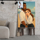 Portrait personnalisé style Disney Toile Unique