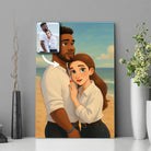 Portrait personnalisé style Disney Toile Unique