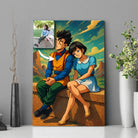 Portrait personnalisé style Dragon Ball Toile Unique