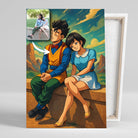 Portrait personnalisé style Dragon Ball Toile Unique
