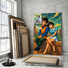 Portrait personnalisé style Dragon Ball Toile Unique