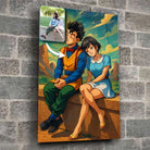 Portrait personnalisé style Dragon Ball Toile Unique