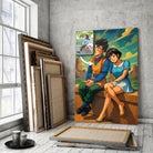 Portrait personnalisé style Dragon Ball Toile Unique
