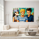 Portrait horizontal personnalisé style Dragon Ball Toile Unique