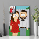 Portrait personnalisé style South Park Toile Unique