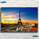 Tableau prénoms - Tour Eiffel de Paris Toile Unique.fr