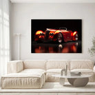 Tableau Décoratif Hot Road Convertible - Toile Unique