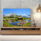 Tableau prénoms - plaine et montagne (famille) Toile Unique.fr