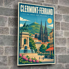 Tableau verre acrylique Clermont-Ferrand, gros plan