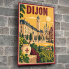 Tableau verre acrylique Dijon, gros plan