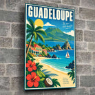 Tableau verre acrylique Guadeloupe, gros plan