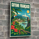 Tableau verre acrylique Guyane Française, gros plan