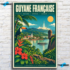 Tableau verre acrylique Guyane Française, vue de face