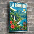 Tableau verre acrylique La Réunion, gros plan