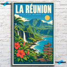 Tableau verre acrylique La Réunion, vue de face