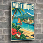 Tableau verre acrylique Martinique, gros plan