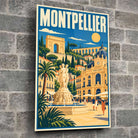 Tableau verre acrylique Montpellier, gros plan