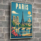 Tableau verre acrylique Paris, gros plan