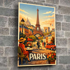 Tableau verre acrylique Paris terrasse Montmartre, gros plan