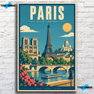 Tableau verre acrylique Paris, vue de face