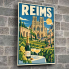 Tableau verre acrylique Reims, gros plan