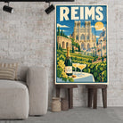 Tableau verre acrylique Reims, gros plan incliné
