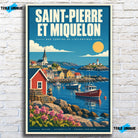 Tableau verre acrylique Saint-Pierre-et-Miquelon, vue de face