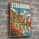 Tableau verre acrylique Strasbourg, gros plan