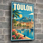 Tableau verre acrylique Toulon, gros plan