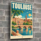Tableau verre acrylique Toulouse, gros plan