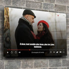 Tableau couple personnalisé affiche netflix film, gros plan incliné, variante